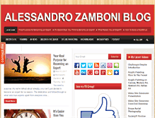 Tablet Screenshot of alessandrozamboni.com